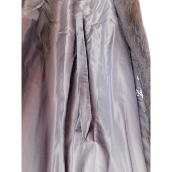 Real Beaver Fur Full Length Coat w/ Hood Evans Collection *See Measurements* - Picture 14 of 16